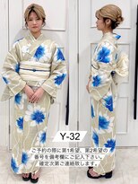 プティクローシェ バイ クオーレ(petite cloche by CUORE)&nbsp;浴衣一式レンタル 浴衣番号 Y-32