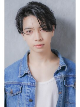 ヘアーズ ベリー 玉造店(hairs BERRY) 韓国マッシュ短髪センターパートツーブロック束感モテる黒髪流行