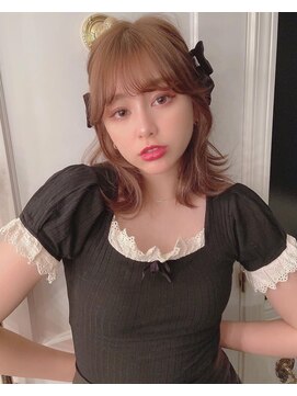 ヘアドレッサー 渋谷サクラステージ店(HAIR DRESSER) ガーリー/色素薄め/ミディアム