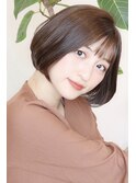 【 I. 】30代からのナチュラル前下がりショートボブ 川口