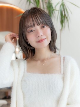メゾンバイハバナ(maison by HAVANA) 20代30代大人かわいい韓国風ウェーブパーマ小顔前髪こなれミディ