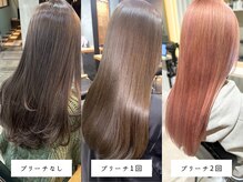ラフィスヘアー シン 大分店(La fith hair SHIN)の雰囲気（夏に向けてブリーチなし透明感カラーやブリーチカラーがおすすめ）