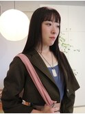 髪質改善カラー/深めレッド
