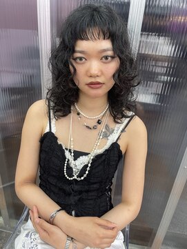 キジ(KIJI) ショートバング/フェイスレイヤー/スパイラルパーマ/パーマ