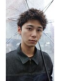 スパイキーショートスパイキーパーマルーズパーマ刈り上げ