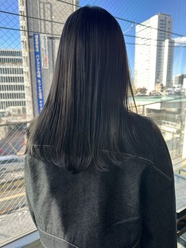 フェンヘアーアイス 中目黒(Fen.hair ici) 20代30代大人美人小顔ブリーチなし韓国ヘアアッシュブラック