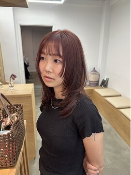 バド(bado) medium layer × pink beige