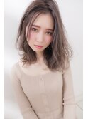 (chezlamour/市川)柔らかシフォンベージュ×ニュアンスカール♪