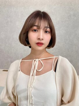 アッシュ 茗荷谷店(Ash) 上品丸みシルエットの柔らかショートボブ