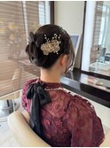 アナの戴冠式風クラシカルシニヨン