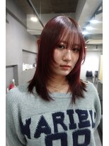 ワンズオゼ 渋谷(ONE's oze)&nbsp;ハイトーン/ダブルカラー/クラゲヘアー/オリーブグレー/小顔/