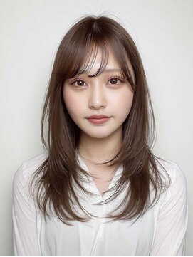 アンドレイ 表参道(andrey) 着物ヘア/ダークアッシュ/ミディアムレイヤーカット/表参道