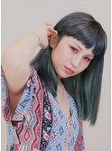 インナーカラーハイトーンポイントブリーチ20代こなれストレート