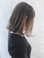 ムウ 難波(MOU)&nbsp;外国人風ハイライトひし形シルエットグレージュ