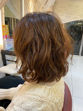 クオリス 赤塚店(QUALIS) 20代30代40代クセ毛風パーマ/大人可愛い/無造作/ボブ/ミディアム