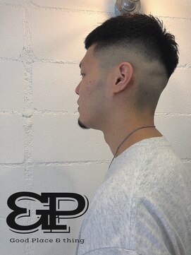 グッドプレイスアンドシング(Good Place&thing) メンズ刈上げ短髪スキンフェードクロップ
