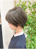 マッシュショート×イメチェンオフィスヘア×前髪