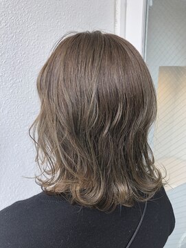 美容室 スタジアム(Stadium) オリーブグレージュ　throwカラー