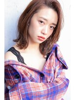 クラン(clan) ココアブラウン大人かわいいフリンジウェーブ