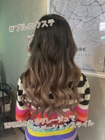 レヴェリーヘア 倉敷店(Reverie hair) #エクステ #プルエクステ #グラデーションカラー #グレージュ