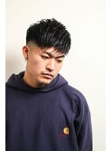 七三オールバックかき上げヘアコンマヘア９５