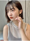 外ハネボブにさりげないインナーカラー【romp恵比寿】【Satoru】