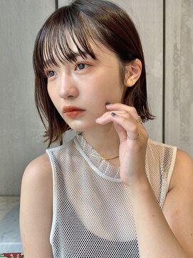 ロンプ(romp) 外ハネボブにさりげないインナーカラー【romp恵比寿】【Satoru】