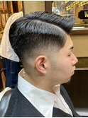 サイドパート　フェード　バーバースタイル　ヒロ銀座　大宮