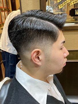 ヒロギンザバーバーショップ 大宮店(HIRO GINZA BARBER SHOP) サイドパート フェード バーバースタイル ヒロ銀座 大宮