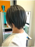 ブルーブラック風のショートボブ