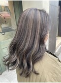 白髪ぼかしにハイライトを♪