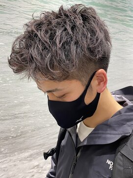 ヨシザワインク プレミアム 横浜 桜木町店(YOSHIZAWA Inc. PREMIUM) マスクに似合うツーブロックアップバングアイロンパーマ