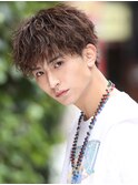 波打ちスパイラルツイストスパイラル束感マッシュウルフ