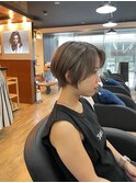 前下がりショートボブ　似合わせカット　7/22