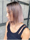 ハイライトバレイヤージュ_チェリーブラウン_ba354611