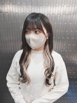 ボアップ 京橋店(boappu) #エクステインナーカラー#インナーエクステ#ホワイトベージュ