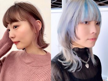 キラ アネックス 原宿/表参道(KILLA annex)の写真/顔周りデザインや韓国風ヘアも小顔効果のあるlカットでなりたい髪型を叶えます♪[原宿/ダブルカラー/ボブ]