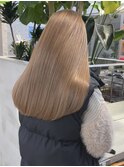 ミルクティーベージュダブルカラーインナーカラーケアブリーチ