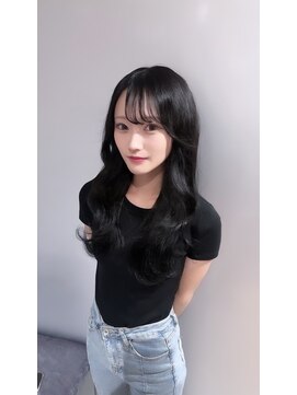 アルーシェ 新宿店(Alushe) ブルーブラック×くびれ巻き