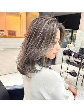 ブレンド 渋谷(BLend) 前髪アンブレラカラーこなれミディイメチェンウェーブパーマ