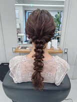 バルベストーキョーサウス(BARBES TOKYO SOUTH)&nbsp;ゆるふわ編みおろしアレンジ【清板】