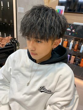 アッドバイケーツー 心斎橋(add by k-two Men's) メンズカット/メンズパーマ/ツイストスパイラルパーマ/黒髪