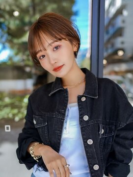 ギークス(GEEKS) 【GEEKS渋谷】大人ショートボブ/耳かけ/冬ヘア/シースルーバング