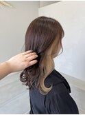 イヤリングカラー ミルクティーベージュ