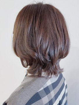 リコ(LIKO) 大人のひし形ミディ☆大人ヘア/デジタルパーマ/明るい白髪染め