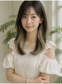 ”韓国風インナーカラー×レイヤーカット