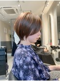 柏で1番綺麗な髪質改善くびれヘアショートボブハイライトカラー