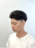 【オールバックリバースパーマ】