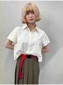 【TOMOKI】ブロンドヘアー/狐カラー《大阪梅田駅》