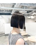 丸くならないボブ/美髪ストレート/枚方美容室